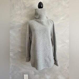 Anthropologie Pilcro Women's Oversized Gray High Cowl Neck Sweater Size S